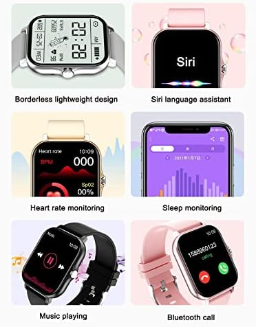 MORESEC Intelligens Karóra az Android iPhone, Multifunkcionális Bluetooth Beszélni Smartwatch 1.7 Hüvelykes IPS Full-Érintőképernyős Fém