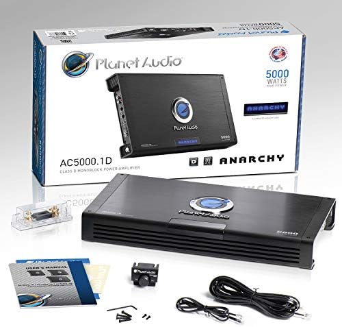 Bolygó Audio AC5000.1D Anarchy Sorozat Autó Erősítő - 5000 Nagy teljesítmény, D Osztály, Monoblokk, 1 Ohm Stabil, Alacsony Szintű