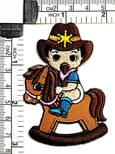 Kleenplus 3pcs. A Fiú Aranyos Varrni Vas a Hímzett Foltok Cowboy Gyerekek Rajzfilm Divat Matrica Kézműves Projektek Tartozék
