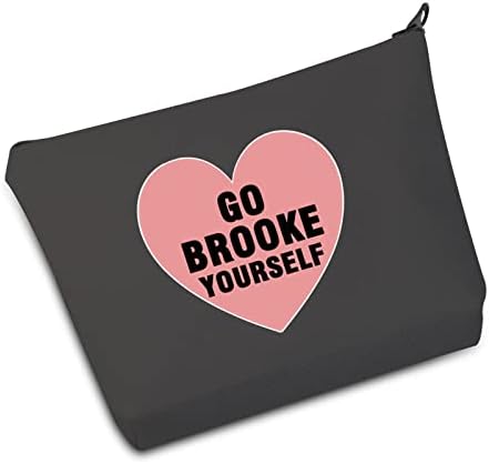 JXGZSO Vicces Tree Hill Ihletett Ajándékok Menj Brooke Magad Tároló Táska Ajándék Brooke Rajongók (Go Brooke táska)