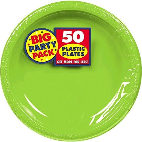 Amscan Kiwi Nagy Party Pack Műanyag lemez - 10 - Csomag 50