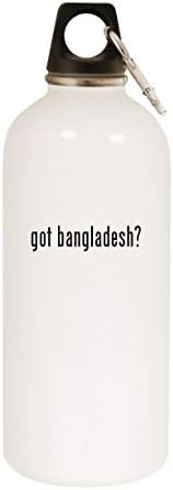 Molandra Termékek vannak banglades? - 20oz Rozsdamentes Acél, Fehér Üveg Vizet a Karabiner, Fehér