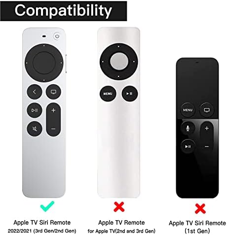 SITHON Szilikon tok Apple TV-4K 2022 2021 Távoli, Könnyű Ütésálló, Csúszásmentes Védő Fedél Akasztó Akasztó Apple TV-4K / HD Siri
