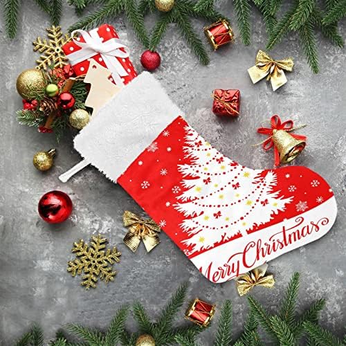 JSTEL karácsonyfa Karácsonyi Lóg Zoknik 2 Csomag Nagy Karácsonyi Ünnep Lóg Harisnyák, a Kandalló karácsonyfa Parti Dekoráció Ajándék