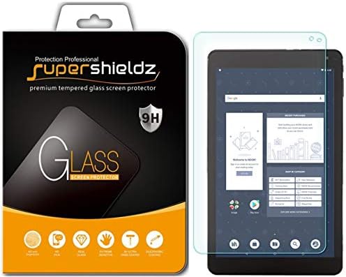 Supershieldz Célja a Barnes & Noble Nook Tablet, 10.1 hüvelyk (BNTV650 modellnél) Edzett Üveg kijelző Védő fólia, Anti Karcolás, Buborék
