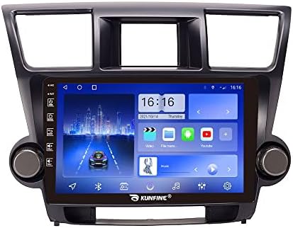 KUNFINE Android Rádió CarPlay & Android Auto Autoradio Autós Navigációs Sztereó Multimédia Lejátszó, GPS, Érintőképernyős RDS DSP BT WiFi