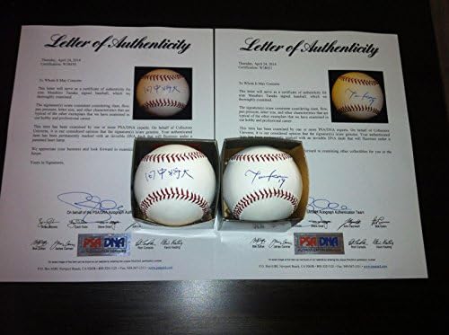 Masahiro Tanaka Aláírt Major League Baseball New York Yankees Kanji angol PSA - Dedikált Baseball
