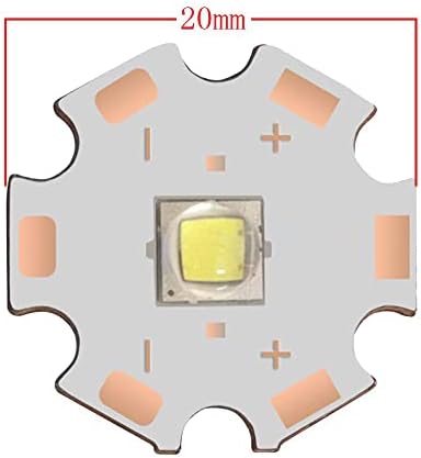 XINXINGYUAN LED Chip 10W hideg Fehér 6500K 3.3 V 3A Zseblámpa, Fejlámpa, 20mm Csillag Bázis
