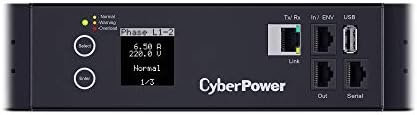 CyberPower PDU83111 Váltott Mért-by-Aljzatból 3-Fázis PDU, 200-240V, 20A (derated, hogy 16A), 30 Üzletek, 0U állványba szerelhető