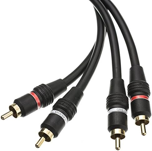 CableWholesale 25-Láb CBLWHL 2 RCA Apa/2 RCA Férfi Audio Kábel (10R2-02125)