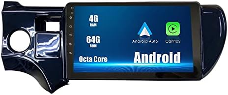 Android 10 Autoradio Autós Navigációs Sztereó Multimédia Lejátszó, GPS, Rádió, 2.5 D érintőképernyő forTOYOTA Prius C 2012-2014 UV