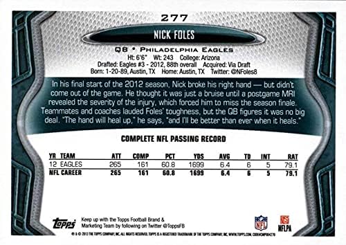 Philadelphia Eagles 2013 Topps Teljes 14 Kártya Csapat készen áll a Nick Foles Plusz Újonc Kártyák Zach Ertz s Lane Johnson