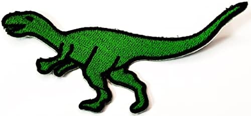 Kleenplus Zöld Dinoszaurusz Ceratosaurus Vas a Foltok Dinoszaurusz Aranyos Állat Rajzfilm, Gyerek Divat-Stílus Hímzett Motívum Rátétes