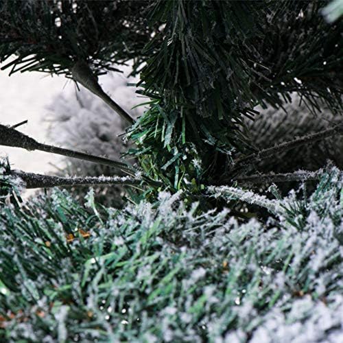 DLPY 6 Láb Özönlöttek Snoin Mesterséges karácsonyfa, Kivilágítatlan Tartozó Fenyőfa Masszív Fém Állvány, Özönlöttek a Levelek