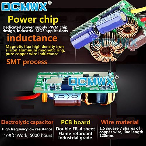 DCMWX buck feszültség-átalakító AC24V sor, hogy DC12V lépés lefelé autó power inverter Bemeneti AC14V-28V/DC15V-40V DC12V Kimenet 1A2A3A4A5A6A7A8A