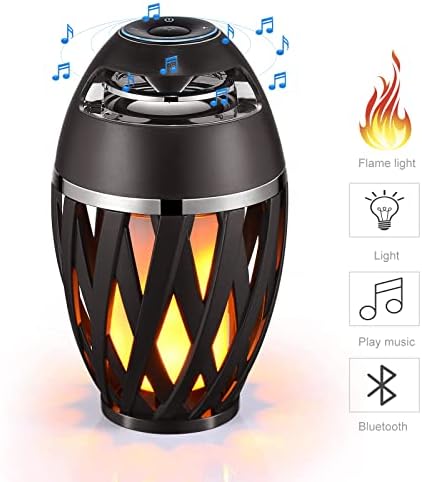 Vistatech Led Láng Hangszóró Bluetooth Hangszóró,Táncoló Lángok Kültéri Beltéri Hordozható Bluetooth Hangszóró &Fáklya Hangulat Fény USB