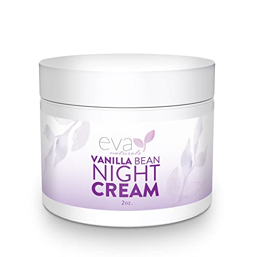 Eva Naturals Vanília Night Repair Krém - Zöld Tea & E-Vitamin Arcát Éjszakai Krém A Simább, Puhább a Bőr, Miközben Csökkenti