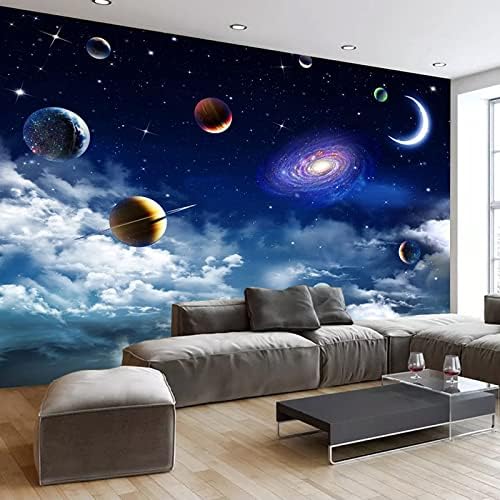 NEVRAH Falfestmény, 3D Háttérkép Kozmikus Csillagos Ég 3D Portré Nappali, Hálószoba, lakberendezés Művészet Matricák
