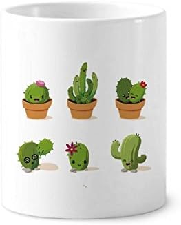 Kaktusz Pozsgás Növények Cserepes Növény Illusztráció Fogkefe Tolltartó Bögre, Kerámia Állni Ceruzatartó