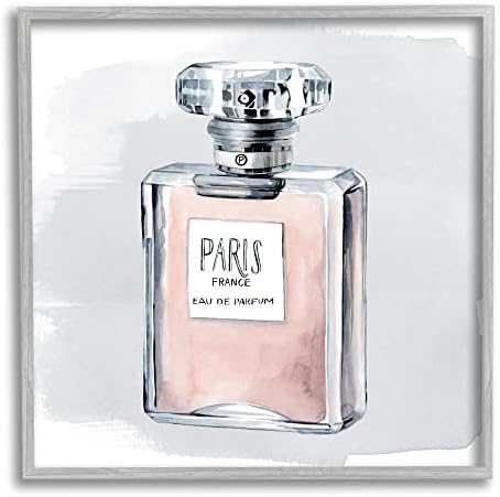 Stupell Iparágak Glam Parfümös Üveg Rózsaszín Párizs Akvarell Részlet, Design by Grace Popp