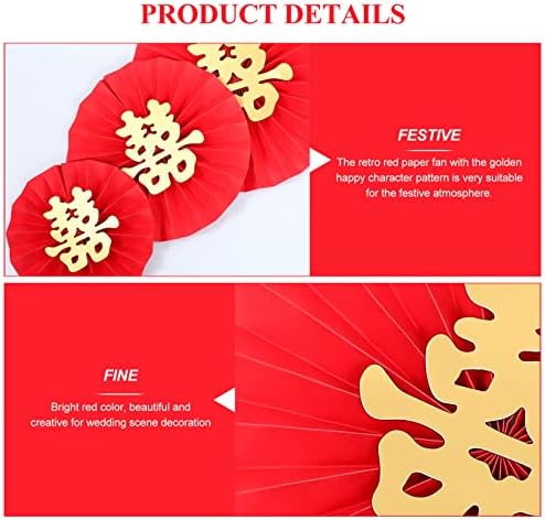 Papír Rajongó Virág 1 Állítsa Kínai Esküvői Dekoráció Lóg Papír Ventilátor Fali Matrica, Esküvői Party Kellékek Xi Karakter Virág