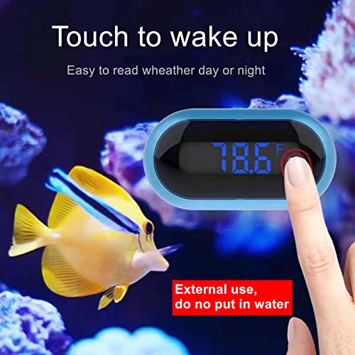 Akvárium Hőmérő, Digitális akvárium Hőmérő Stick-a Nagy Pontosságú Érzékelő ±0.18°F, Vezeték nélküli Hőmérő Tartály Tartozékok Hal Axolotl