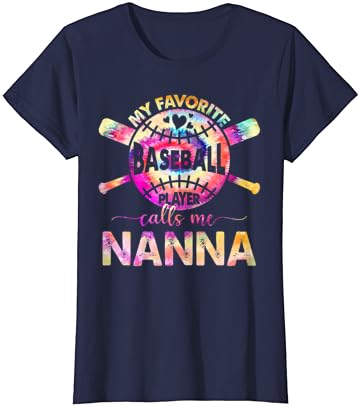 Női Büszke Nanna, a Baseball Játékos Döntetlen Festék Szerető Anyák Napja T-Shirt