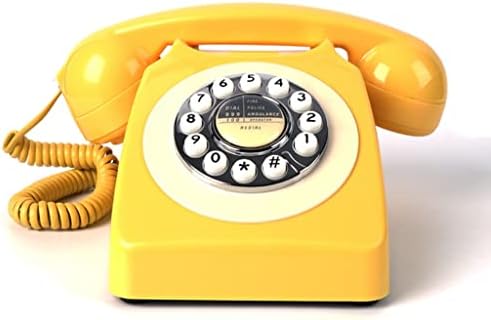 HOUKAI Európai Antik Klasszikus Telefon, Vezetékes Telefon Vintage Amerikai Otthoni Vezetékes Retro Telefon, Mini Telefon
