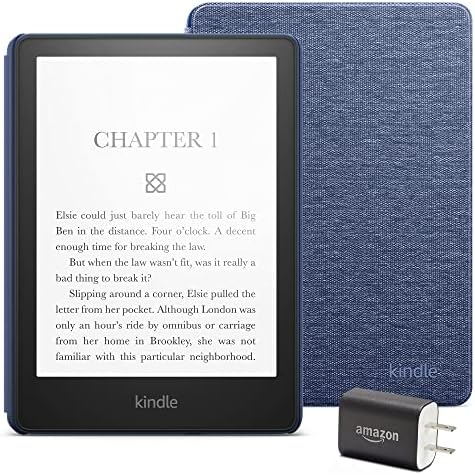 Kindle Paperwhite Essentials Csomag beleértve a Kindle Paperwhite (16 GB) - Agave Zöld, Szövet Borító - Agave Zöld Adapter