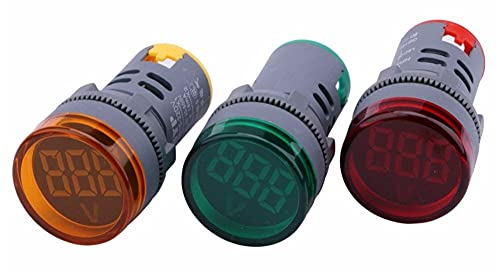 MURVE LED Kijelző Digitális Mini Voltmérő AC 80-500V Feszültség Mérő Mérő Teszter Voltos Monitor világítás ( Szín : Piros )