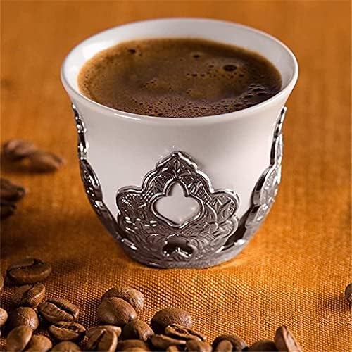 asztali Kávé, Porcelán Csészék Tulajdonosainak a Készlet 6 Személy Ezüst Ajándék, Születésnapi Tett Törökországban Unisex