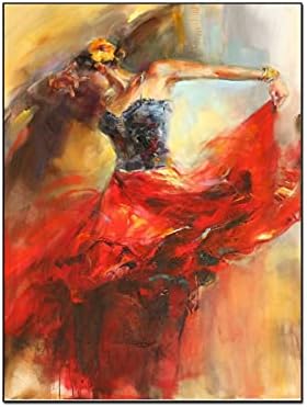 Absztrakt Festmény Balerina Táncol a Lány Wall Art Olaj Painting24x32inch(60x80cm)