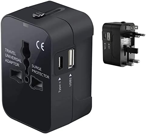 Utazási USB Plus Nemzetközi Adapter Kompatibilis Alcatel OneTouch EVO 7 Világszerte Teljesítmény, 3 USB-Eszközök c típus, USB-A Közötti