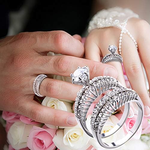 Valentin-Nap Csörög a Nők Tini Lányok Csülök Ujját Nyilatkozat Gyűrű Ajándék a Szeretet, Esküvői Ékszerek, Gyűrűk, Nők