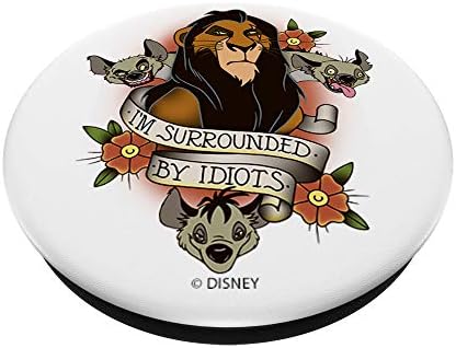 Disney the Lion King Heg A Hiénák Idiótákkal vagyok Körülvéve PopSockets PopGrip: Cserélhető Markolat Telefonok & Tabletta