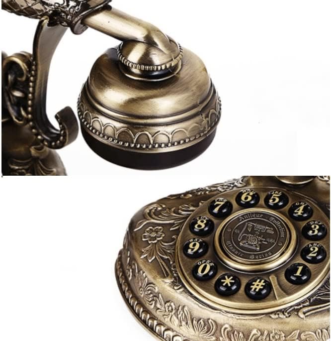 N/A Az Európai Stílusú Fém Antik Telefon Technológia Retro Divat Home Office Díszek Lemezjátszó Vezetékes Telefon
