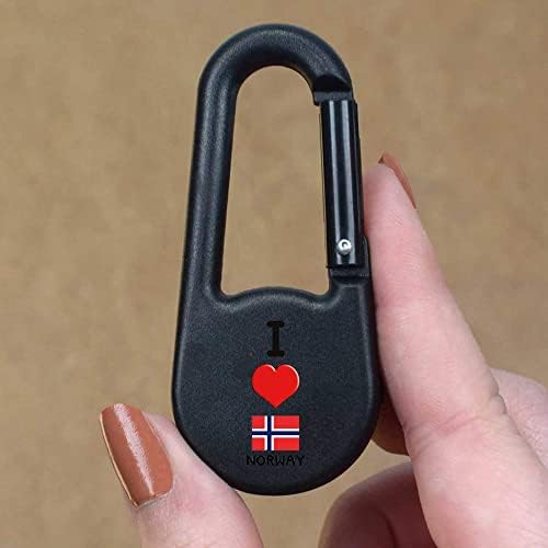 Azeeda 'Szeretem Norvégia' Iránytű Kulcstartó (KC00021812)
