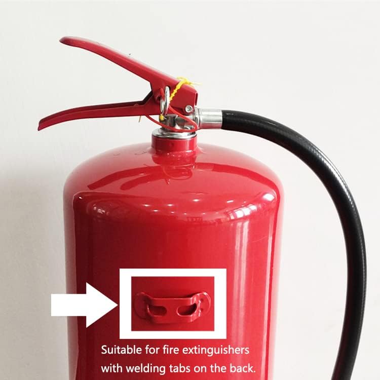JianLing 3pcs Tűzoltó Készülék Tartó, akár 20 Kiló Tűzoltó Készülék 2.46 x 2.64 Piros Tűzoltó Készülék Szerelése Falon Horog Szerelési Tartozék