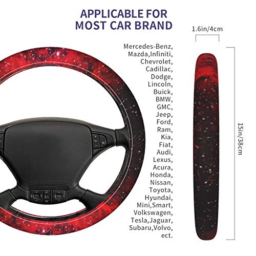 Univerzum Vörös Köd, 3D minta 2 1 kormánykerék-fedezze autó univerzális készlet, alkalmas a legtöbb autót
