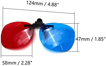 Othmro 3Pcs Tartós 3D-s Stílus Szemüveg 3D Szemüveg 3D-s Film, Játék, Szemüveg, Piros-Kék 3D Szemüveg Szűrő, Papír, Műgyanta Lencse 3D