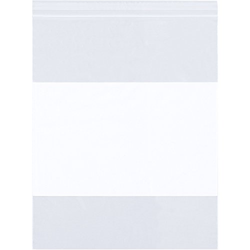 Top Pack szállítási Fehér Blokk Visszazárható 6 Millió Poli Táskák, 12 x 15, Tiszta, (Csomag 500)