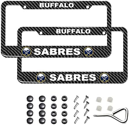 Rendszámtábla Keret Kompatibilis a Buffalo Sabres,Szénszálas