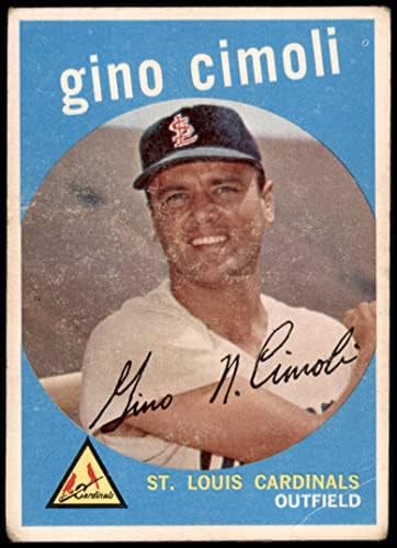 1959 Topps 418 Gino Cimoli St. Louis Cardinals (Baseball Kártya) FAIR Bíborosok