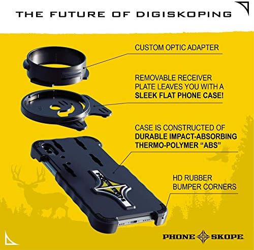 Telefon Skope Teljes Digiscoping Készlet, Kompatibilis iphone VAGY Samsung, magában Foglalja a PhoneCase + Szemlencse Adapter + Lencse Ruhával