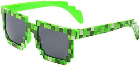 kilofly 10pc 8-Bites Pixel UV Védelme Gamer Napszemüveg Felnőtt Gyerekek Party kellék