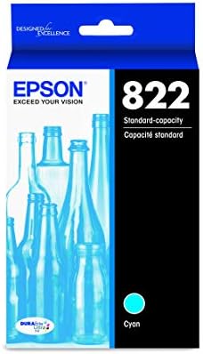 EPSON T822 DURABrite Ultra Tinta Normál Kapacitású Fekete Patron & T822 DURABrite Ultra Tinta Standard Kapacitású Cián -Patron