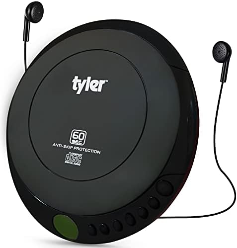 Tyler Hordozható CD-Lejátszó Kis Kézi Walkman Anti-Skip Ütésálló Minőségű Fülhallgató Tartozék Nagy Gyerekeknek Autó Haza Úti Tornaterem,