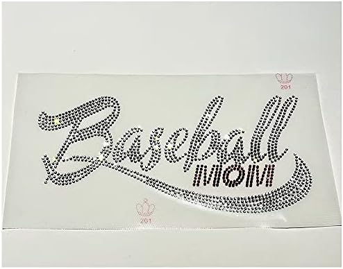 2 Bling Baseball Anya Vas a 8.3' Szélesség Strassz Javítás Kristály Gyorsjavítás hőátadás DIY Applied