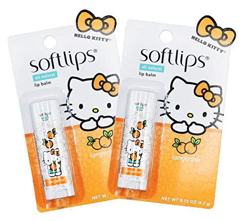 Softlips Limited Edition Hello Kitty Természetes Vérnarancs ajakbalzsam, 0.15 oz (Csomag 2)