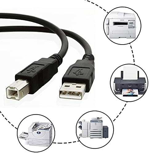 BestCH USB-kábel Kábel HP DeskJet 3000 3050A 3000-J310C 3050A-J611A/3050A-J6 Laserjet 1020 1022 1050 3015 PhotoSmart C4700
